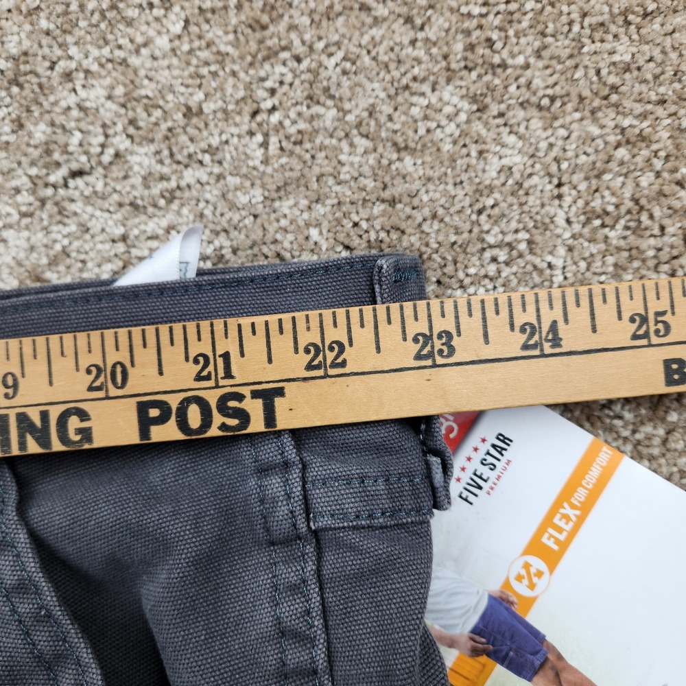 Wrangler Five Star Premium Carpenter Shorts Mens 46 Gray Flex Canvas 112336561 - Picture 4 of 7